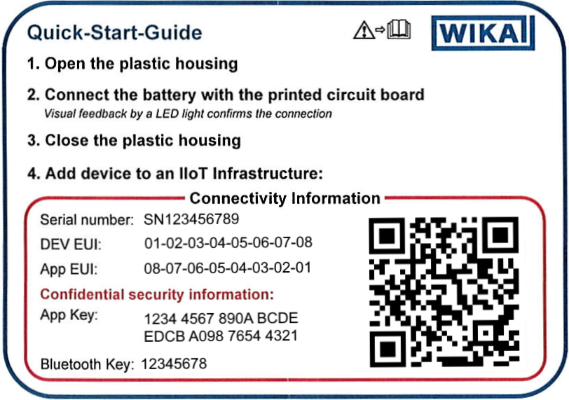 Quick Start Guide Card